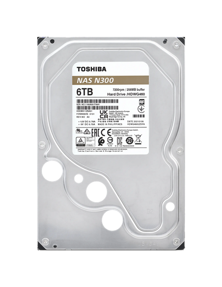 Unitate HDD Toshiba N300, 3.5", 6 TB HDWG460UZSVA