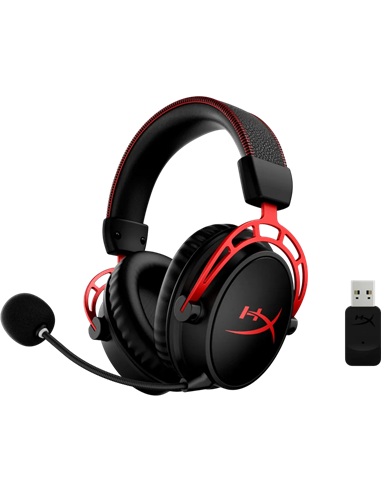 Игровая Гарнитура HyperX Cloud Alpha Wireless, Беспроводной, Черный/Красный
