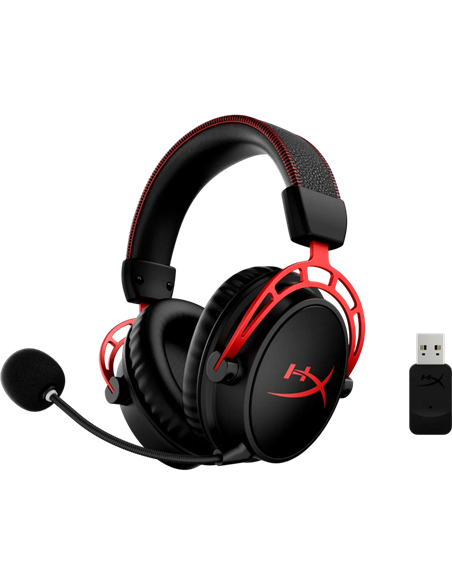 Игровая Гарнитура HyperX Cloud Alpha Wireless, Беспроводной, Черный/Красный