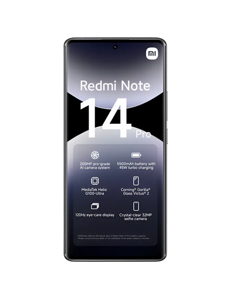 Smartphone Xiaomi Redmi Note 14 Pro 4G, 12GB/512GB, Midnight Black