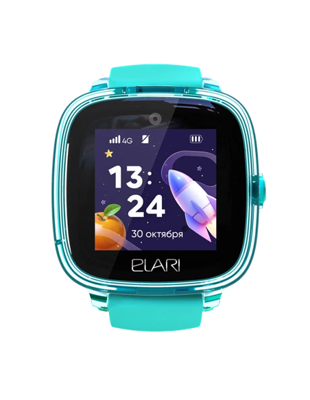Детские часы Elari KidPhone Fresh 4G, 35мм, Зелёный Детские часы Elari KidPhone Fresh 4G, 35мм, Зелёный