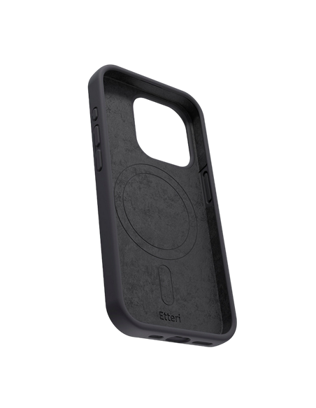 Чехол Etteri Silicone Mag case для iPhone 16 Pro Max, Чёрный