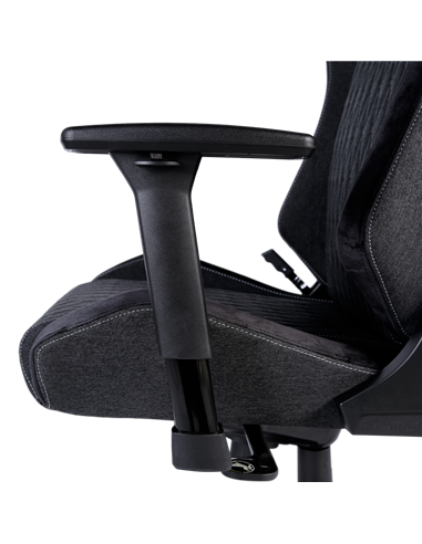 Scaun Gaming HATOR Ironsky Fabric, Țesătură, PU Piele, Negru
