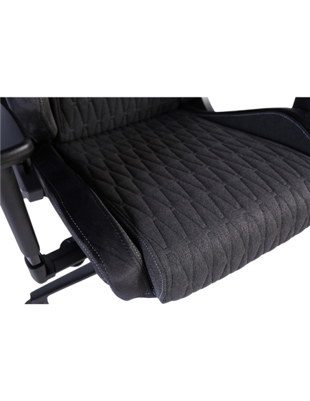Scaun Gaming HATOR Ironsky Fabric, Țesătură, PU Piele, Negru