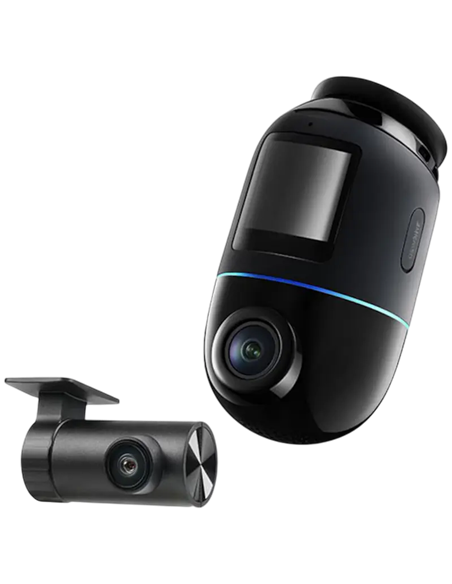 Комплект видеорегистраторов передней и задней панели автомобиля 70mai 4K Omni X800+Rear Cam+SD Card, Черный