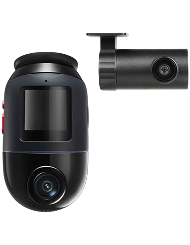 Комплект видеорегистраторов передней и задней панели автомобиля 70mai 4K Omni X800+Rear Cam+SD Card, Черный