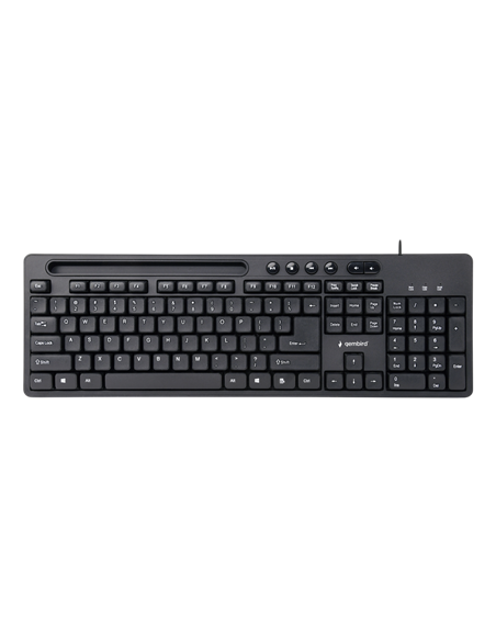 Tastatură Gembird KB-UM-108, Cu fir, Negru