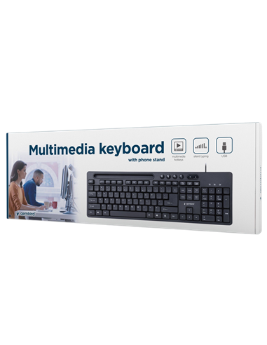 Tastatură Gembird KB-UM-108, Cu fir, Negru