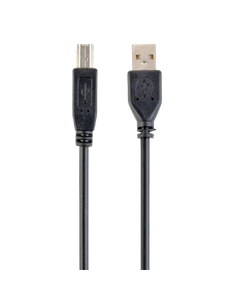 Коммуникационный кабель Cablexpert CCP-USB2-AMBM-10, USB Type-A/USB Type-B, 3м, Чёрный