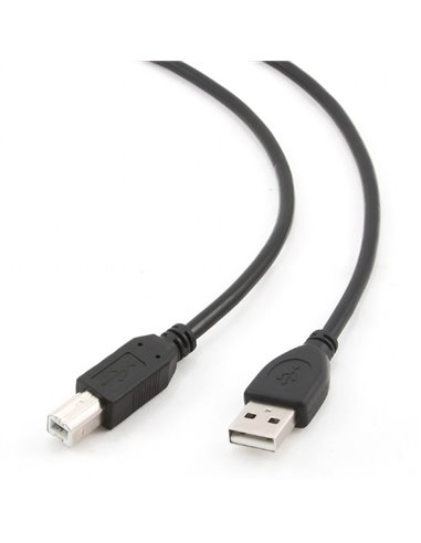Коммуникационный кабель Cablexpert CCP-USB2-AMBM-10, USB Type-A/USB Type-B, 3м, Чёрный