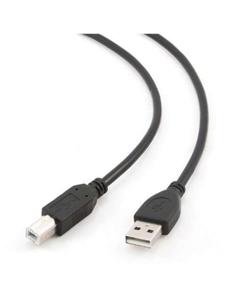 Коммуникационный кабель Cablexpert CCP-USB2-AMBM-10, USB Type-A/USB Type-B, 3м, Чёрный