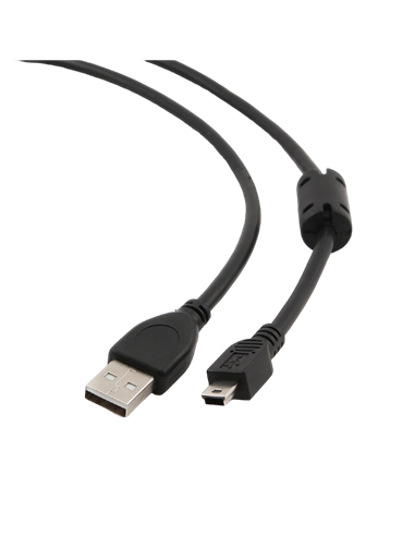 Cable de date Cablexpert CCF-USB2-AM5P-6, USB Type-A (F)/Mini-USB, 1,8m, Negru
