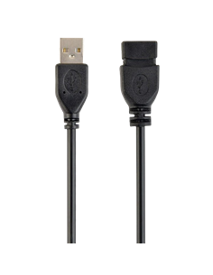 Cablu prelungitor Cablexpert CCP-USB2-AMAF-6, USB Type-A (M)/USB Type-A (F), 1,8m, Negru