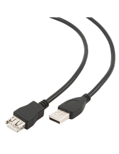 Удлинитель Cablexpert CCP-USB2-AMAF-6, USB Type-A (M)/USB Type-A (F), 1,8м, Чёрный 2