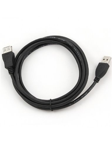 Cablu prelungitor Cablexpert CCP-USB2-AMAF-6, USB Type-A (M)/USB Type-A (F), 1,8m, Negru