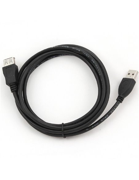 Удлинитель Cablexpert CCP-USB2-AMAF-6, USB Type-A (M)/USB Type-A (F), 1,8м, Чёрный