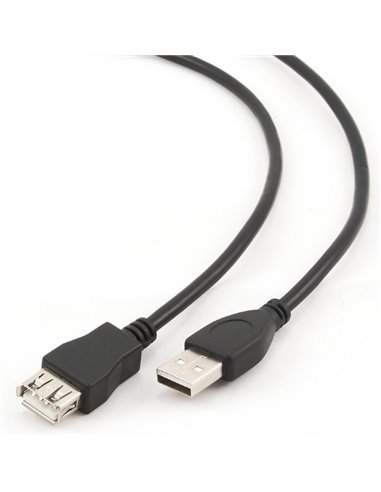 Удлинитель Cablexpert CCP-USB2-AMAF-6, USB Type-A (M)/USB Type-A (F), 1,8м, Чёрный