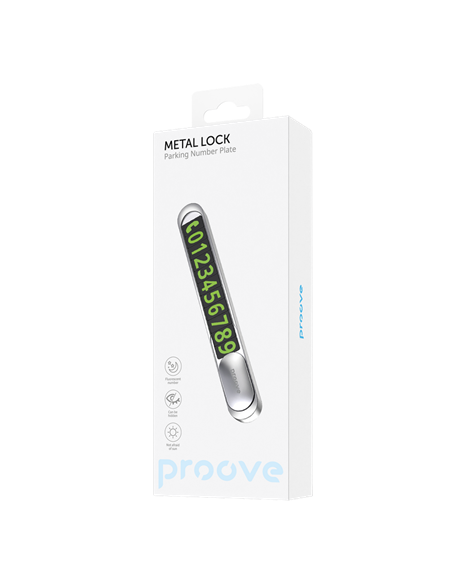 Парковочная карта Proove Metal Lock, Серебристый