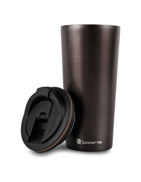 Cană termos Polaris Megapolis-500TM, 0,5L, Cafeniu