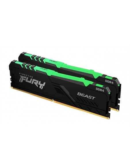 Memorie RAM Kingston FURY Beast RGB, DDR4 SDRAM, 3733 MHz, 16GB, KF437C19BBAK2/16 Memorie RAM Kingston FURY Beast RGB, DDR4 SDRAM, 3733 MHz, 16GB, KF437C19BBAK2/16