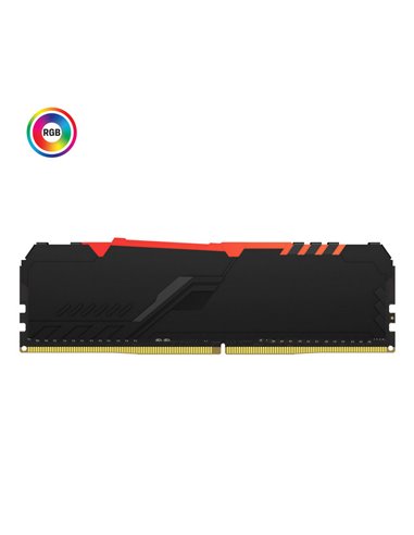 Memorie RAM Kingston FURY Beast RGB, DDR4 SDRAM, 3733 MHz, 16GB, KF437C19BBAK2/16