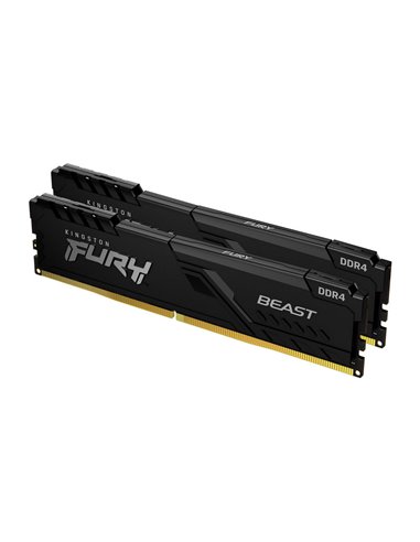 Оперативная память Kingston FURY Beast, DDR4 SDRAM, 3200 МГц, 16Гб, KF432C16BBK2/16