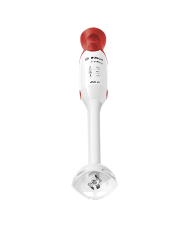 Blender de mână Bosch ErgoMixx MSM64010, Alb | Roșu