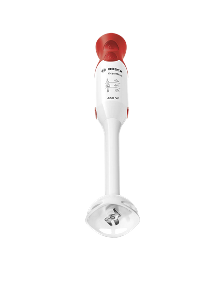 Blender de mână Bosch ErgoMixx MSM64010, Alb | Roșu
