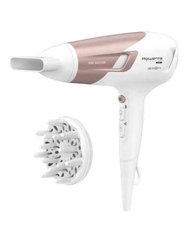 Uscător de păr Rowenta Studio Dry Glow CV5830F0, 2100 W, Alb | Roz