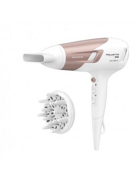 Uscător de păr Rowenta Studio Dry Glow CV5830F0, 2100 W, Alb | Roz