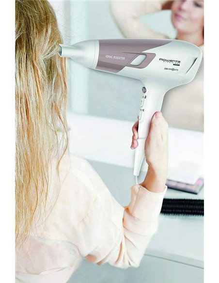 Uscător de păr Rowenta Studio Dry Glow CV5830F0, 2100 W, Alb | Roz
