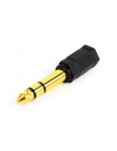 Audio Adaptor Cablexpert A-6.35M-3.5F, 6.35mm 3-pin (M) - 3.5mm 3-pin (F), Negru 2