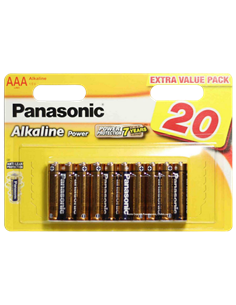 Батарейки Panasonic LR03REB, AAA, 20шт.