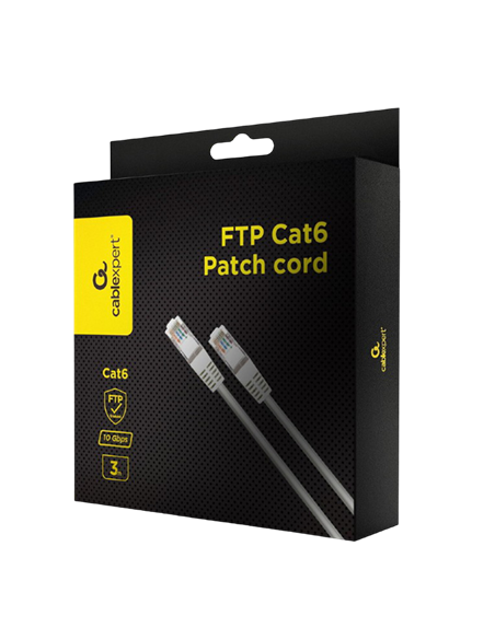 Патч-корд Cablexpert PPB6-3M, Cat6 FTP , 3м, Белый