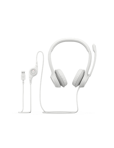 Căști Logitech H390, Alb