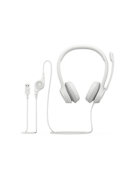 Căști Logitech H390, Alb