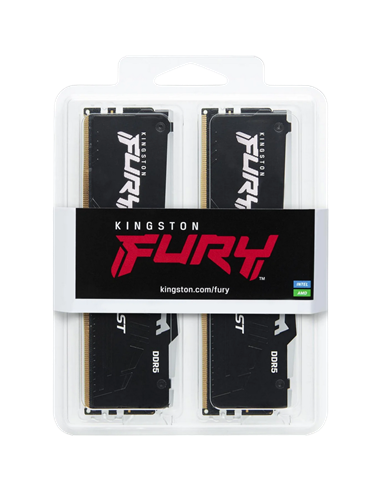 Оперативная память Kingston FURY Beast RGB, DDR5 SDRAM, 5200 МГц, 32 Гб, KF552C36BBEAK2-32