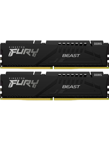Оперативная память Kingston FURY Beast, DDR5 SDRAM, 5600 МГц, 16Гб, KF556C36BBEK2-16