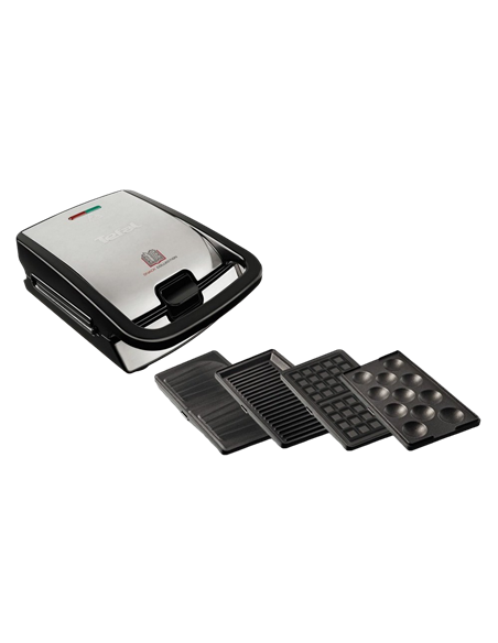Aparat pentru sandwich multifunctional Tefal SW854D16, Negru / Argintiu