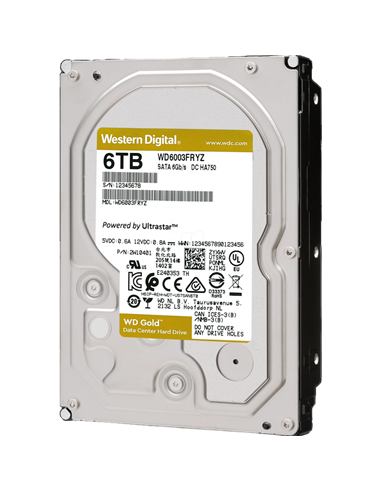 Жесткий диск Western Digital WD Gold, 3.5", 6 ТБ <WD6003FRYZ>