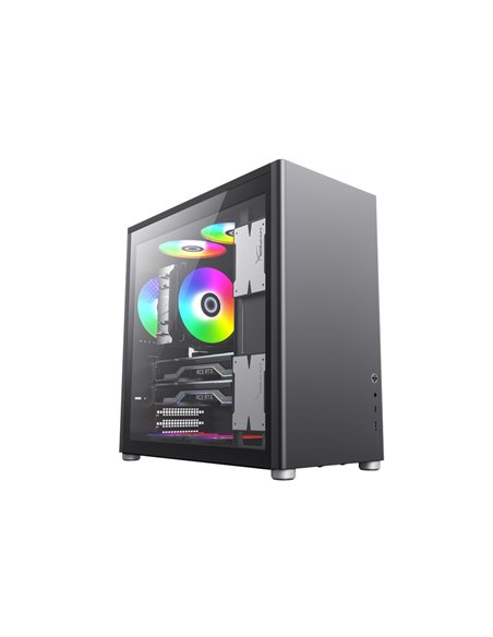 Компьютерный корпус Gamemax Spark Pro BK, Desktop, Без блока питания, Чёрный