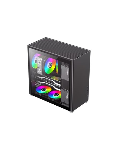 Компьютерный корпус Gamemax Spark Pro BK, Desktop, Без блока питания, Чёрный