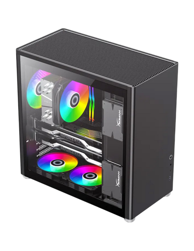 Компьютерный корпус Gamemax Spark Pro BK, Desktop, Без блока питания, Чёрный