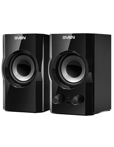 Компьютерные колонки 2.0 SVEN SPS-606, Чёрный