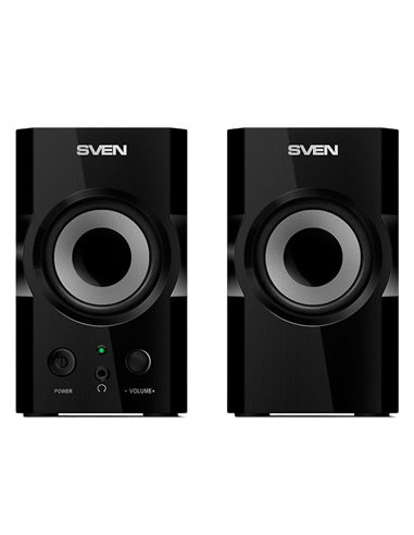 Компьютерные колонки 2.0 SVEN SPS-606, Чёрный