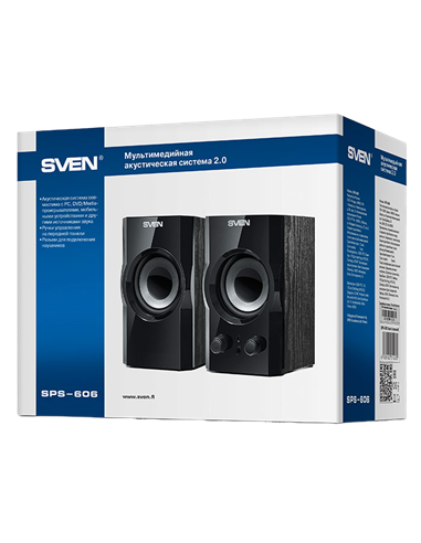 Boxe pentru calculator 2.0 SVEN SPS-606, Negru