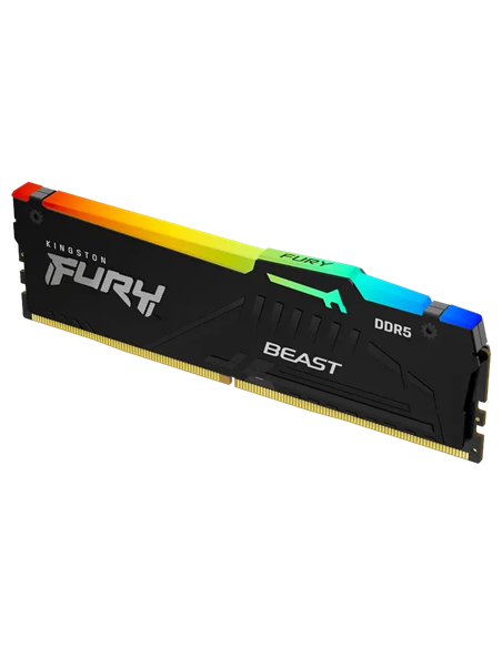 Оперативная память Kingston FURY Beast RGB, DDR5 SDRAM, 6000 МГц, 16Гб, KF560C30BBEAK2-16