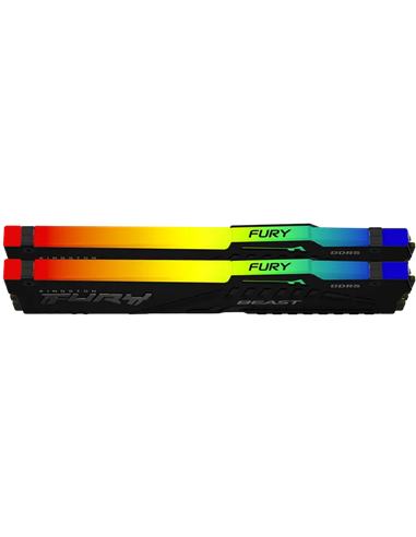 Оперативная память Kingston FURY Beast RGB, DDR5 SDRAM, 6000 МГц, 16Гб, KF560C30BBEAK2-16