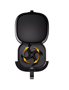 Friteuză cu aer cald Philips HD9270/90, Negru 2