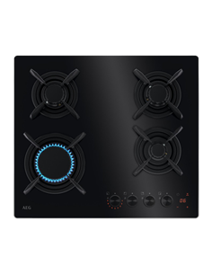 Газовая варочная панель AEG HKB64453NB, Чёрный